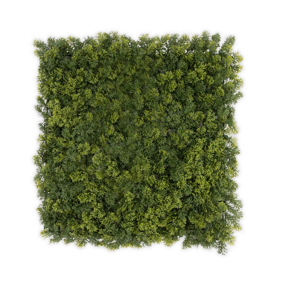 Wandverkleidung Kunstpflanze - Waldgrün/Dunkelgrün, Trend, Kunststoff (50/50cm) - FloorDirekt