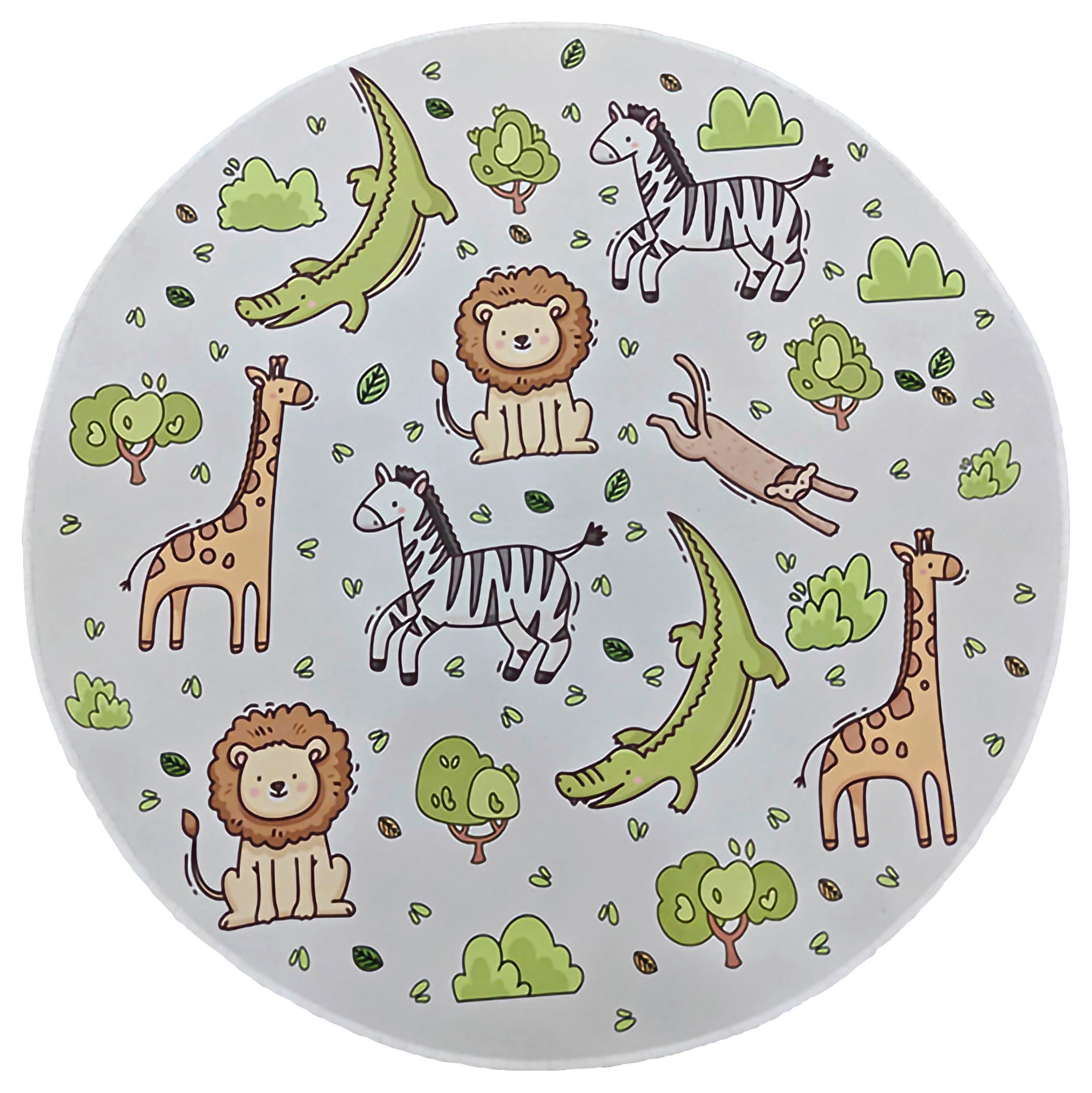 KINDERTEPPICH NILE - Multicolor/Grau, MODERN, Textil (80cm) - BUNINO