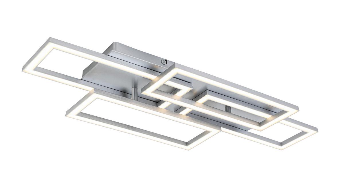 STROPNÍ LED SVÍTIDLO MEGA - barvy stříbra/barvy niklu, Moderní, kov/plast (72/28,4/8cm) - Mömax
