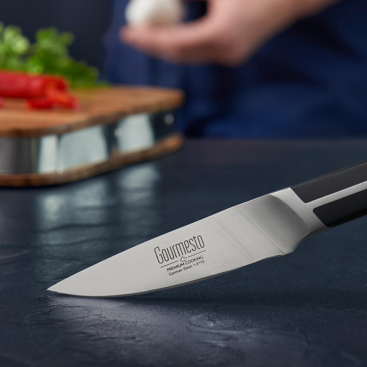 Nôž Profi Line, čepel: 8,75 cm - farba ušľachtilej ocele, Konventionell, kov (21cm) - Gourmesto
