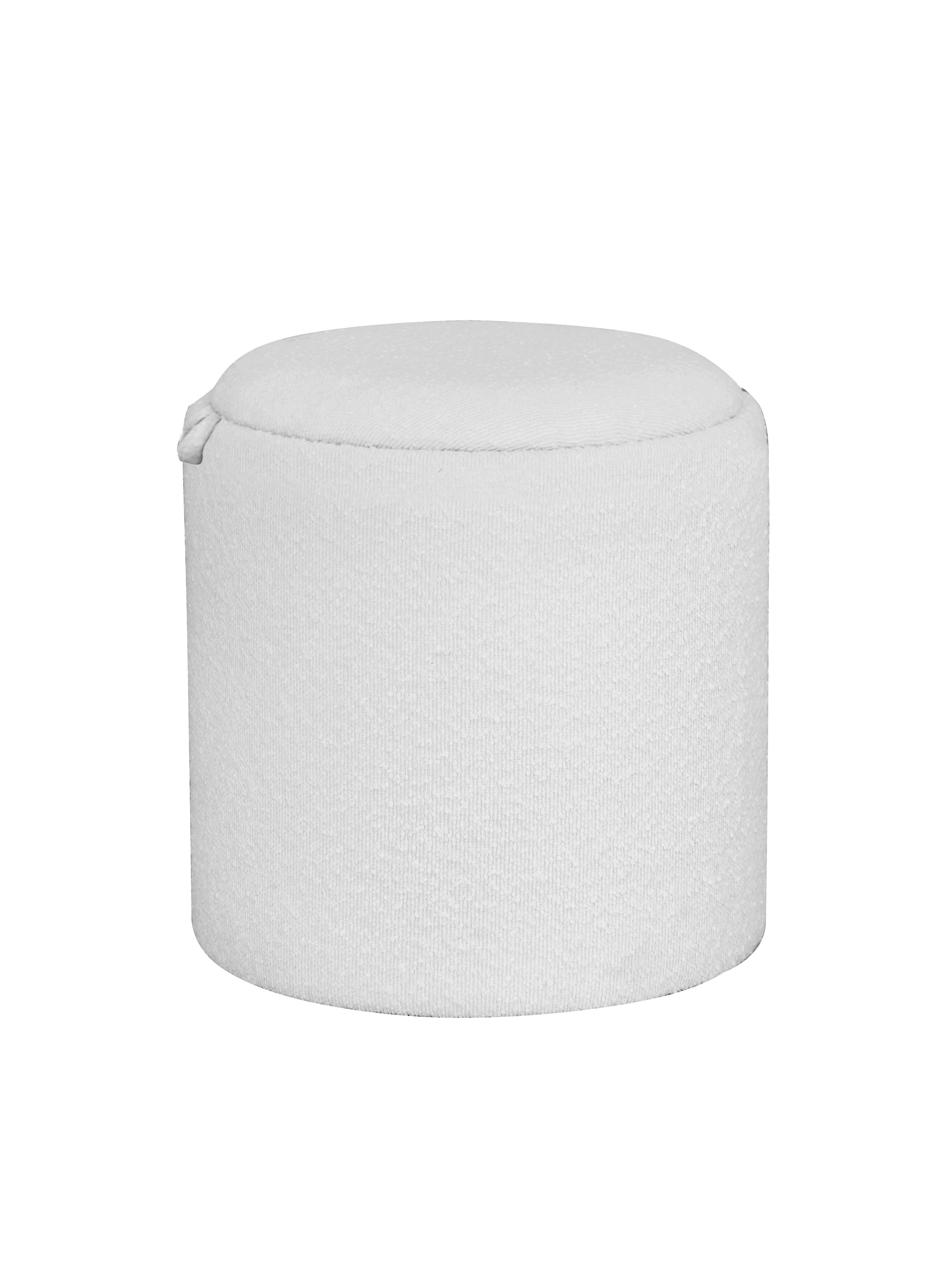 TABURETKA CHESSY -TREND- - biela, Modern, kompozitné drevo/textil (39,5/40.5/39.5cm) - Mömax