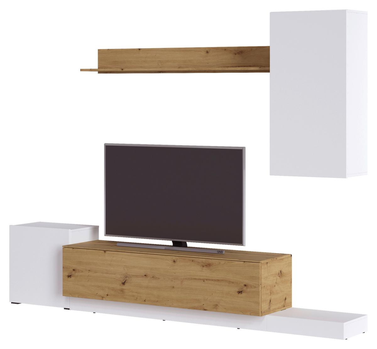 Nappali Szekrénysor Rimini - Modern, faalapú anyag (253,9/196,3/42cm)