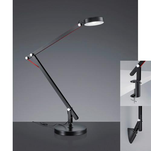 LED-Schreibtischlampe Amsterdam Schwarz - Schwarz, Design, Metall (18cm) - Trio Leuchten
