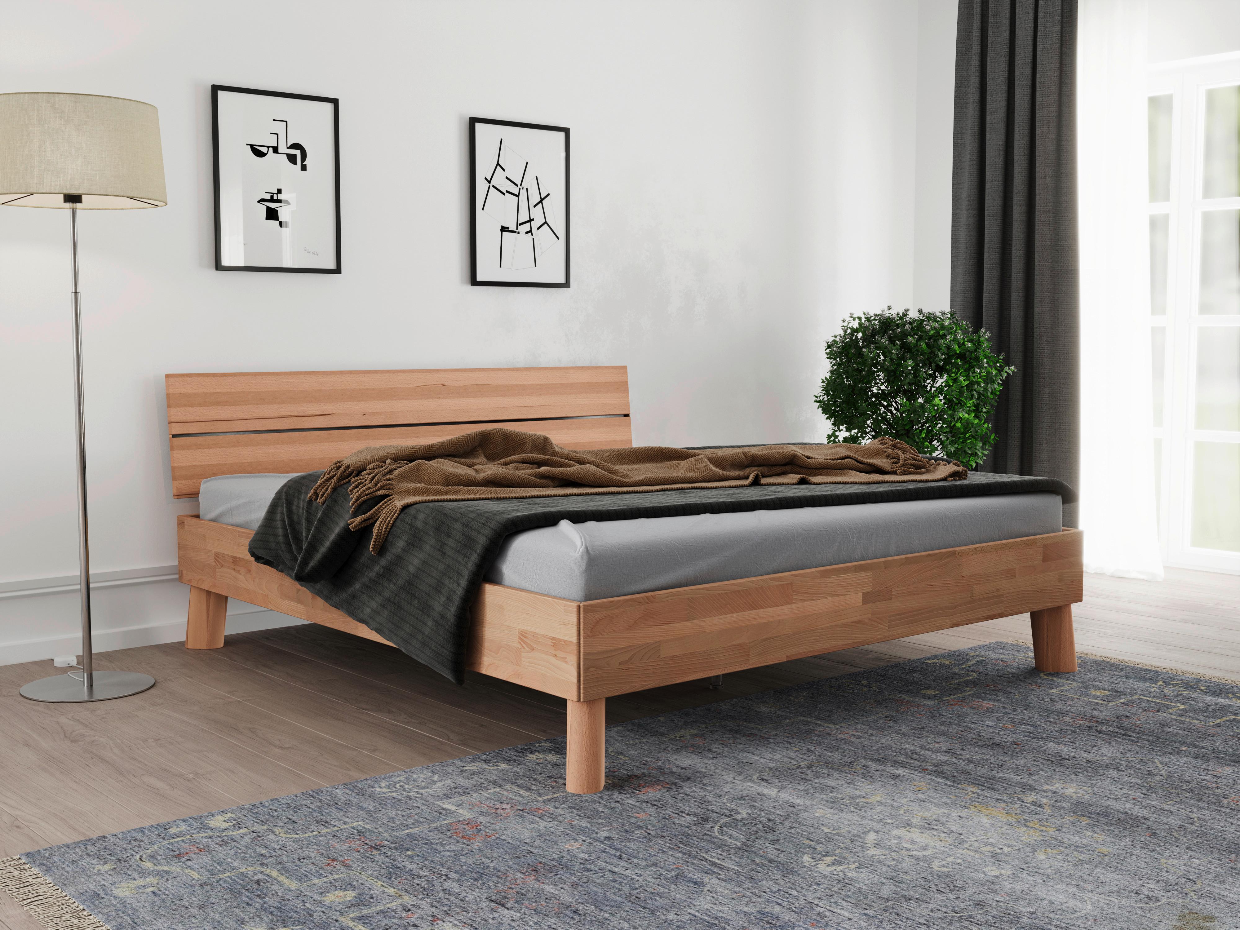 Bett Como Naturfarben 180x200cm - Naturfarben, MODERN, Holz (180/200cm) - MID.YOU