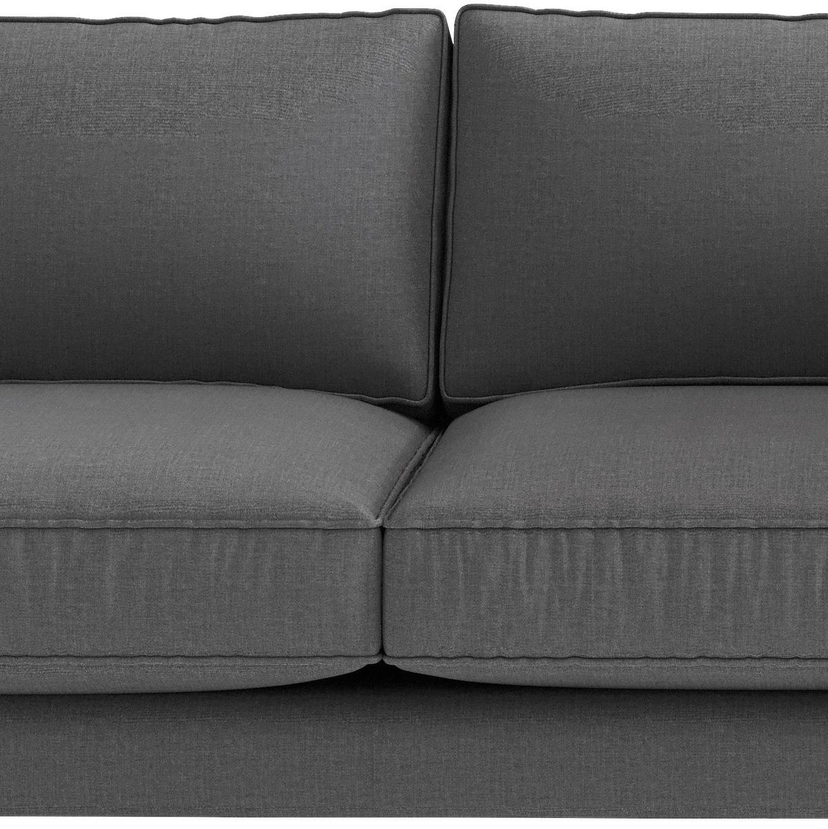 Sitzgarnitur Austin - Edelstahlfarben/Anthrazit, Design, Textil - Livetastic
