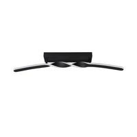 LED-Deckenleuchte Ginko Schwarz Weiß B: 12,5 cm - Schwarz/Weiß, Design, Kunststoff/Metall (79/12,5/9cm)