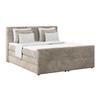 Boxspringbett mit Topper und Bettkasten 180x200 cm Medino - Taupe, KONVENTIONELL, Holz/Holzwerkstoff (180/200cm) - Luca Bessoni