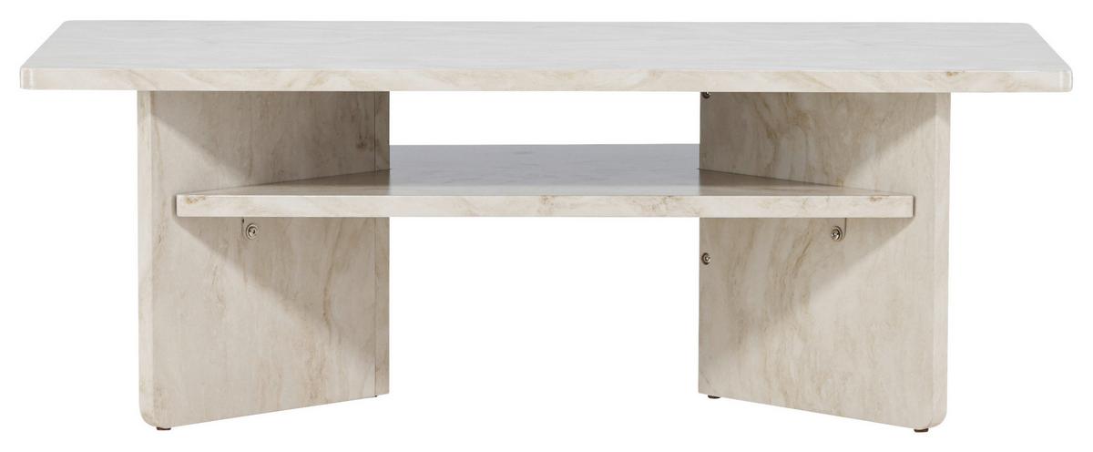Couchtisch Ålesund - Beige, Design, Holzwerkstoff (120/60/42cm) - Livetastic