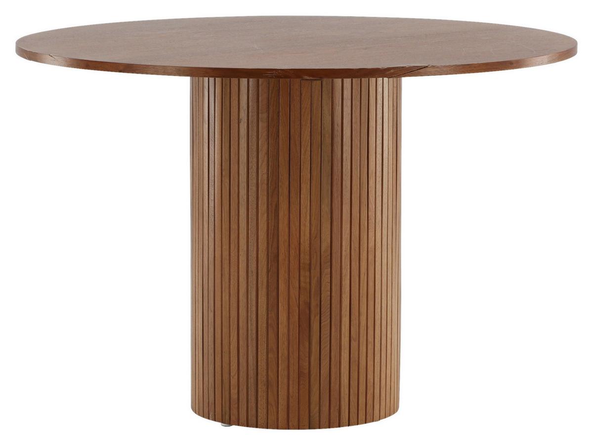 Esstisch Bianca - Walnussfarben, Design, Holzwerkstoff (110/110/75cm) - Livetastic
