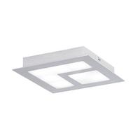 LED-Deckenleuchte 39045_valmoro - Alufarben/Nickelfarben, Design, Kunststoff/Metall (27/27/4,5cm) - Eglo