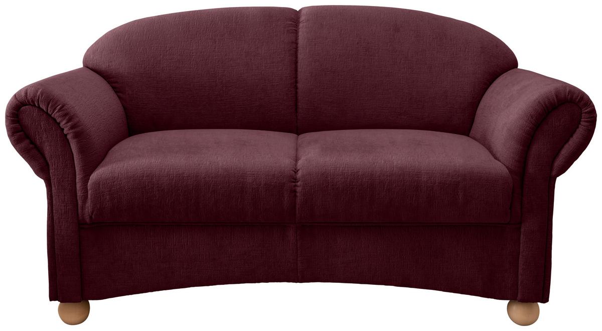 2,5-sitzer Torello Bordeaux B: 198cm - Wildeiche/Bordeaux, KONVENTIONELL, Textil (198/84/80cm) - Livetastic