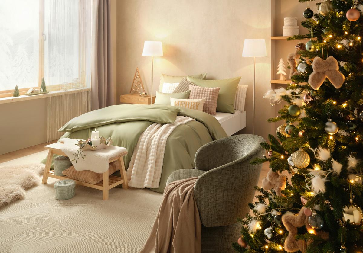 DEKORAČNÍ POLŠTÁŘ MERRY - barvy zlata/béžová, textil (30/50cm) - Mömax