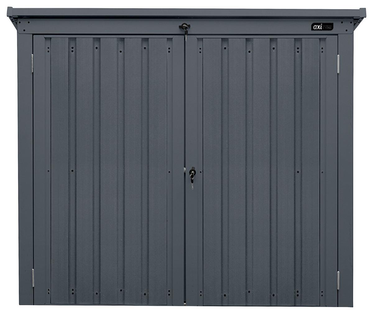 Mülltonnenbox A093.015.00 - Anthrazit, KONVENTIONELL, Metall (158/134/101cm) - Ambia Garden