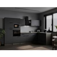 Eckküche Oliver Grau, Eiche Dekor S: 340x172cm - Eichefarben/Grau, Design, Holzwerkstoff (340/172cm) - Respekta