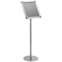 Plakatständer Agenda I - Silberfarben, Basics, Metall (24/89,5/26cm) - MID.YOU