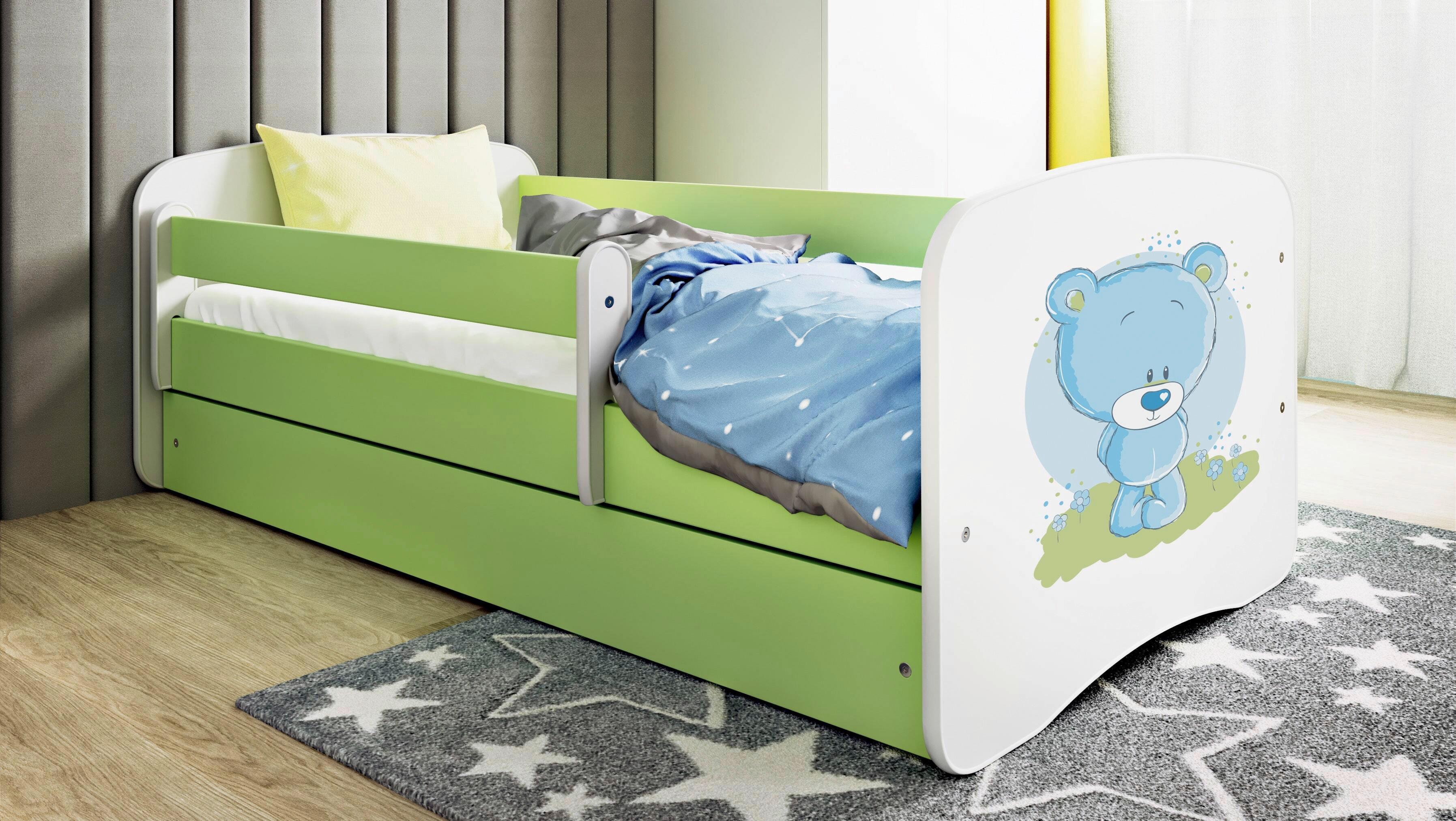 Kinder-/Juniorbett Babydreams Inkl. Matratze 80x160 - Birkefarben/Weiß, MODERN, Holz/Holzwerkstoff (80/160cm) - MID.YOU