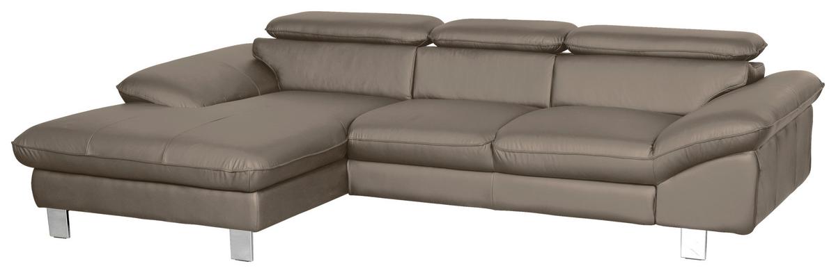 Sarokgarnitúra Driver - homok, Lifestyle, bőr (268/73/108cm)
