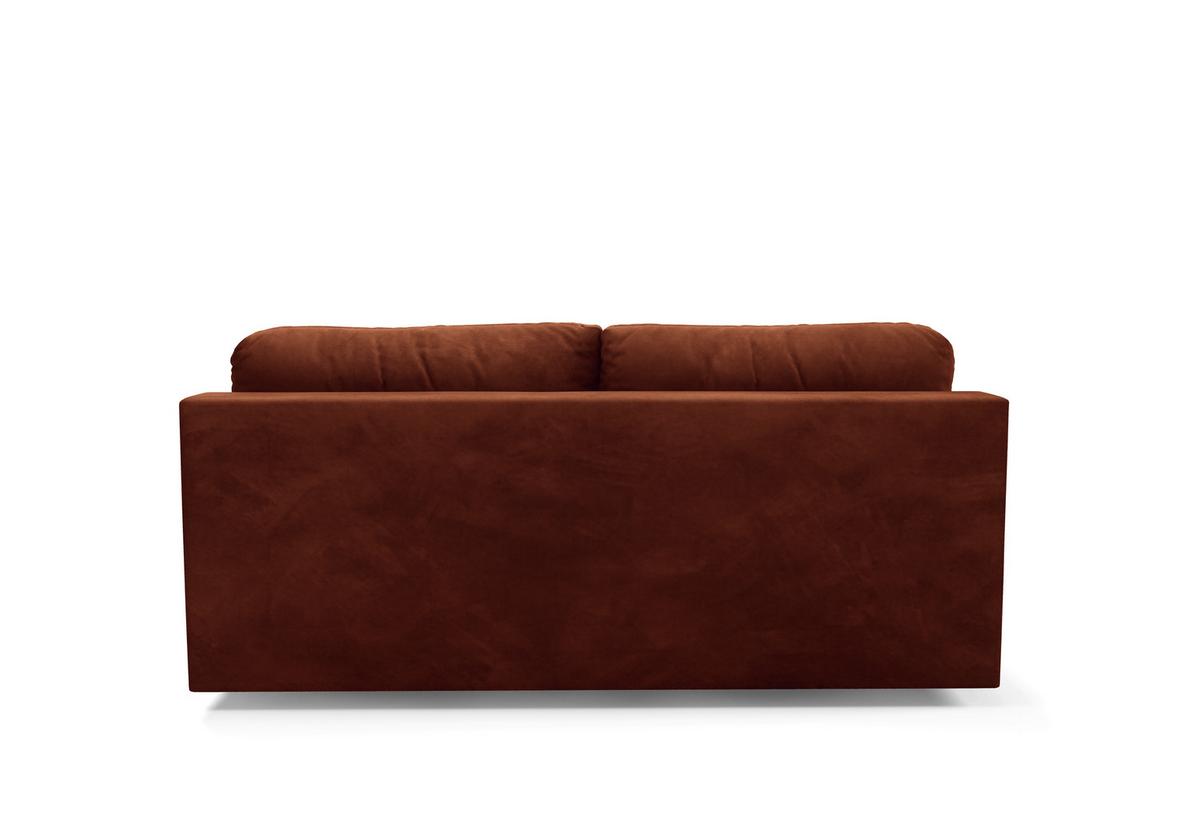 Schlafsofa Mystic Rostfareben B: 220cm - Rostfarben/Schwarz, Design, Textil (220/94/114cm) - Livetastic
