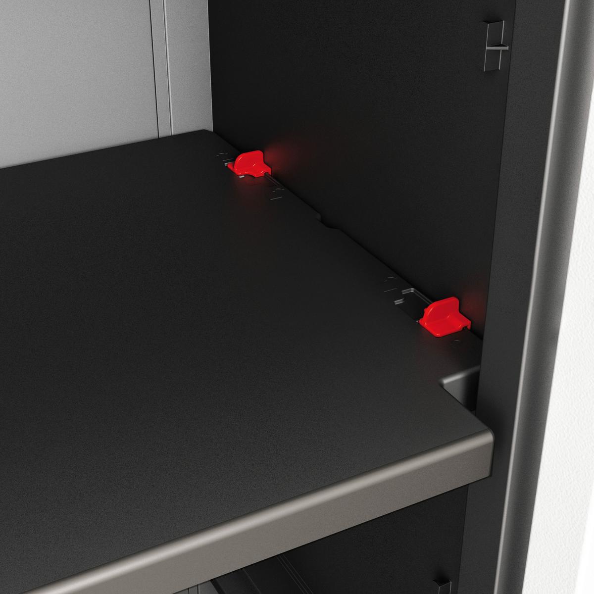 Geräteschrank E-Com Detroit Base B: 89 cm Schwarz - Schwarz, Design, Kunststoff (89/93/54cm) - Keter