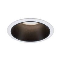 Einbauspot Ø 8,8 cm Weiß/Schwarz dimmbar - Schwarz/Weiß, Design, Kunststoff/Metall (8,8cm) - Paulmann