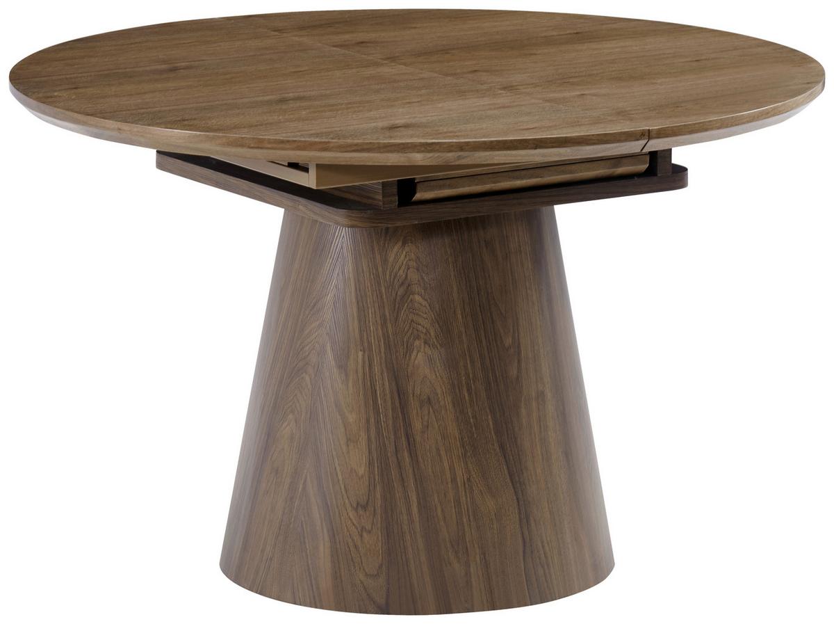 Esstisch Sundsvall Walnussfarben L: 120-160 cm - Walnussfarben, MODERN, Holz/Holzwerkstoff (120/160/120/76cm) - P & B
