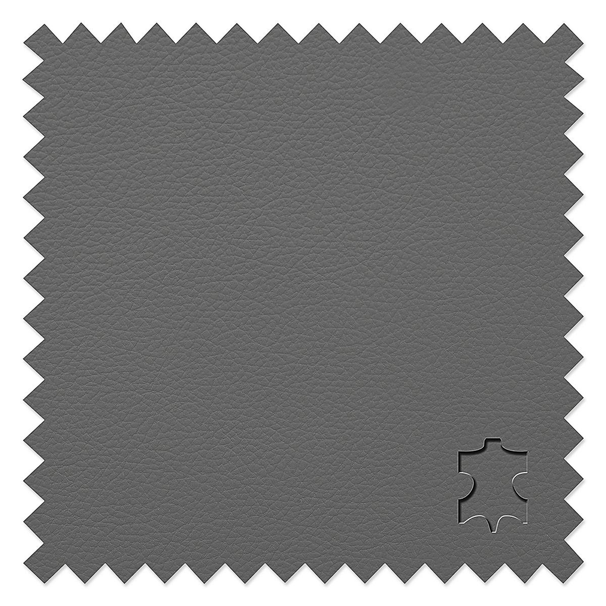 Schlafsofa Oslo, Anthrazit B: 205 Cm - Anthrazit/Schwarz, Design, Leder (205/92/85cm) - Livetastic