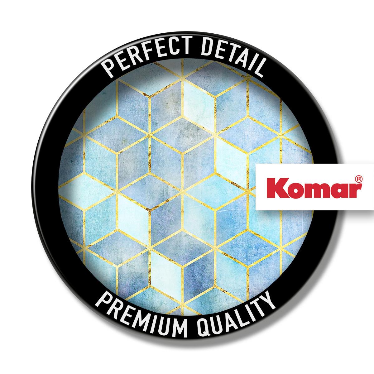 Vliestapete Mosaik Azzuro - Blau, Basics (200/250cm) - Komar