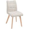 Stuhl Colin - Eichefarben/Beige, LIFESTYLE, Holz/Textil (45/88/62cm) - Livetastic