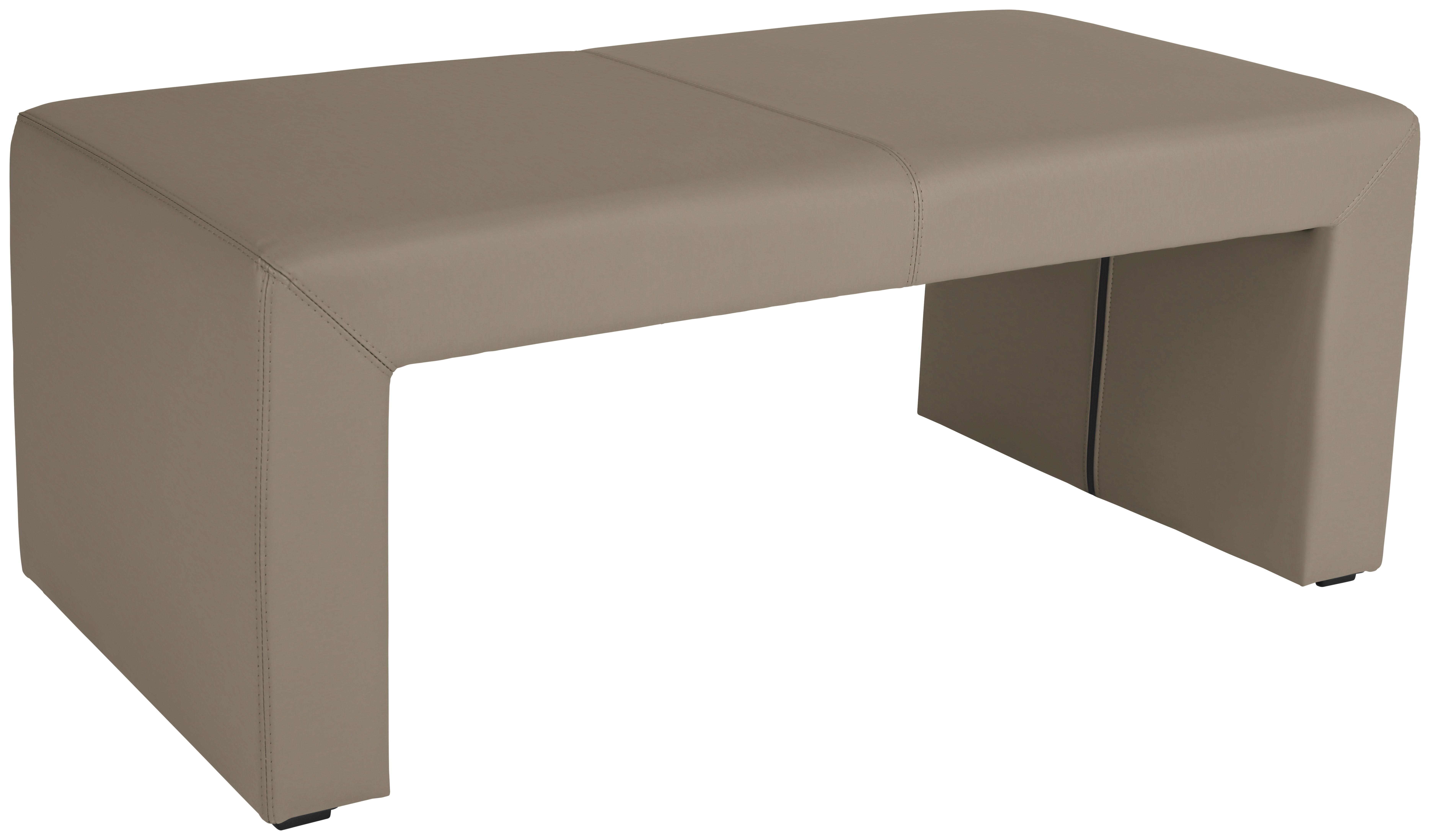 Sitzbank Gepolstert Taupe Valun II B: 180 cm - Taupe, KONVENTIONELL, Holz/Holzwerkstoff (180/49/48cm)