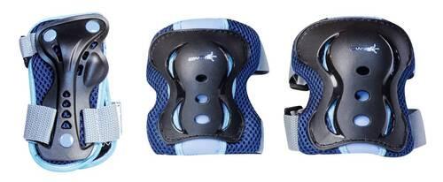 Protektoren-set Für Kinder Blau Gr. S, Schutz Bei Sport - Blau, Basics, Kunststoff (Snull)