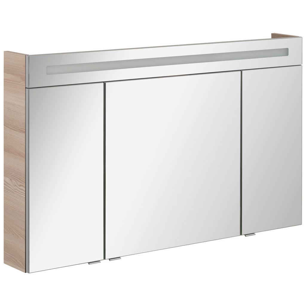 Spiegelschrank B.clever Mit Led 3-Türig BxHxT: 120x71x16 cm