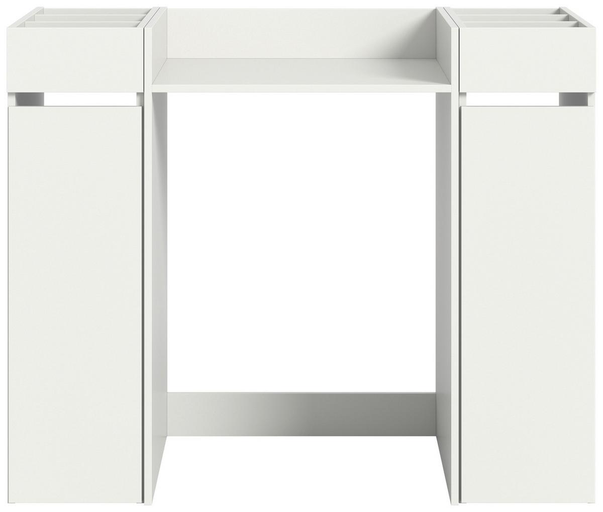 Waschmaschinenschrank Free Weiß B: 124 Cm - Weiß, MODERN, Holzwerkstoff (124/101/60cm) - MID.YOU