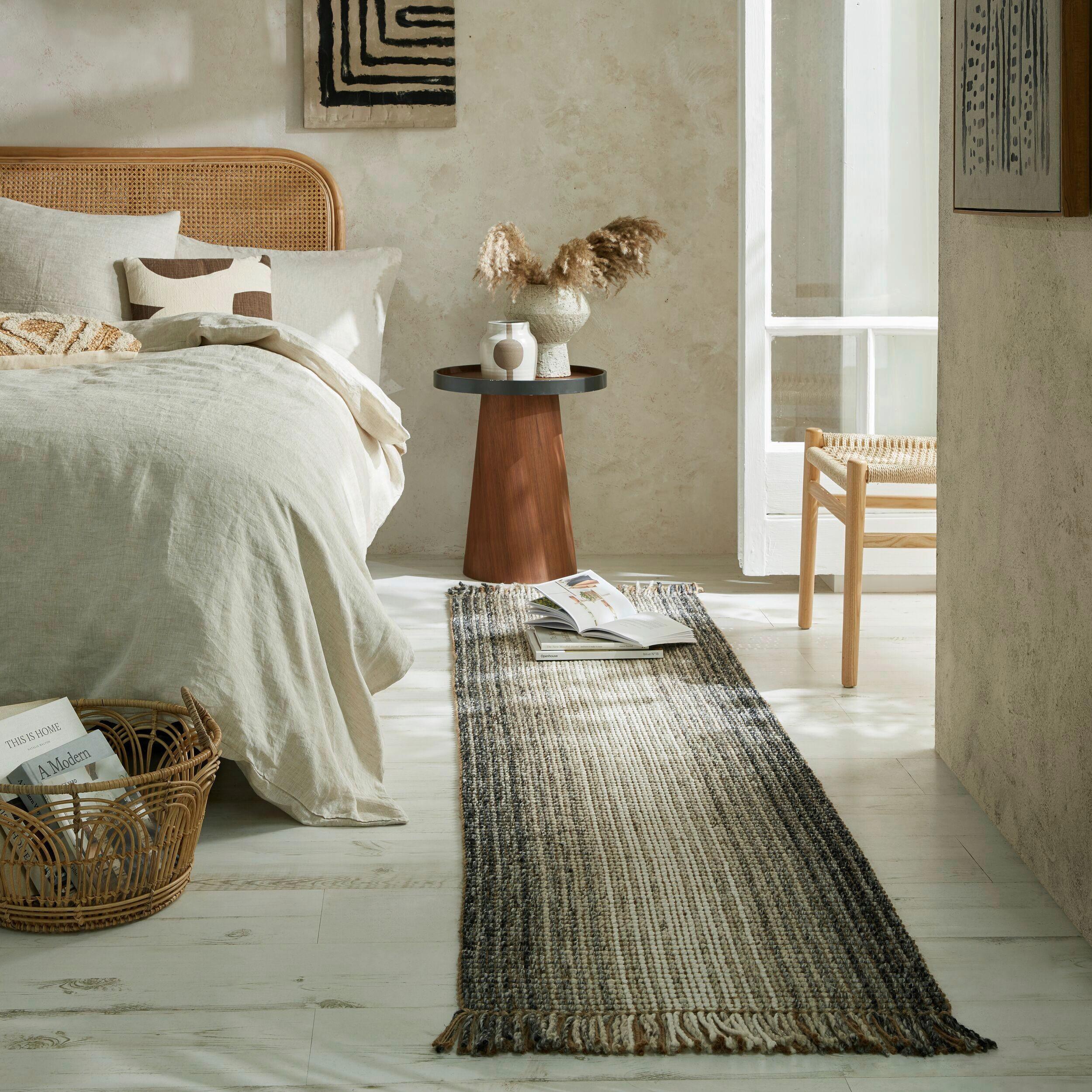 Läufer Ombre - Grau, KONVENTIONELL, Textil (60/230cm)