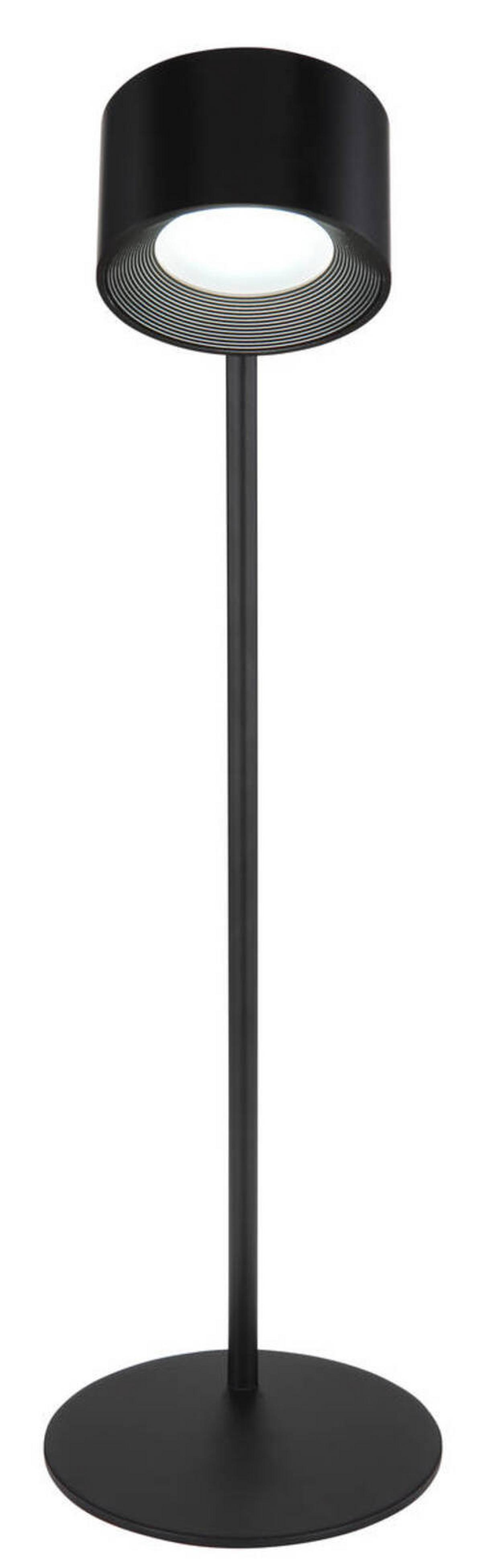 Akku-Tischleuchte 58436b - Schwarz, KONVENTIONELL, Kunststoff/Metall (13/12/35cm) - Globo
