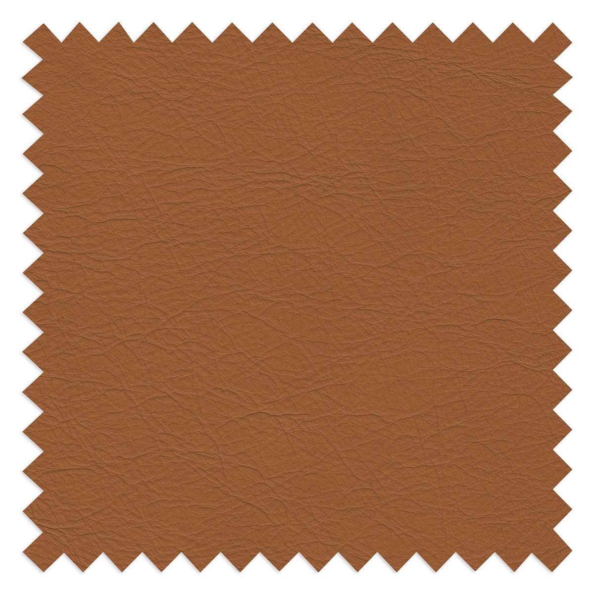 Ecksofa Spring Cognac Chrom, B: 207 Cm - Chromfarben/Cognac, Design, Leder (207/85/92cm) - Livetastic