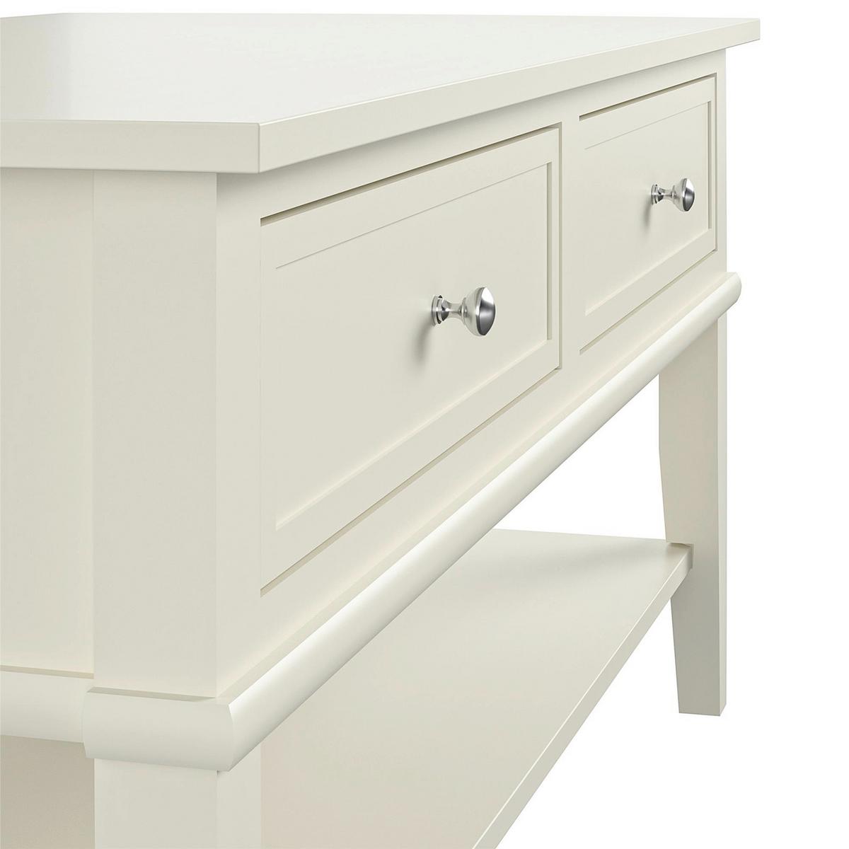 Schreibtisch Franklin Weiß L: 89cm - Weiß, Design, Holzwerkstoff (89/75/45cm) - MID.YOU