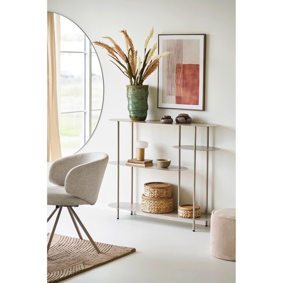 REGAL Rieti, Greige B: 118 cm - Greige, Design, Metall (118/97/31cm) - MID.YOU