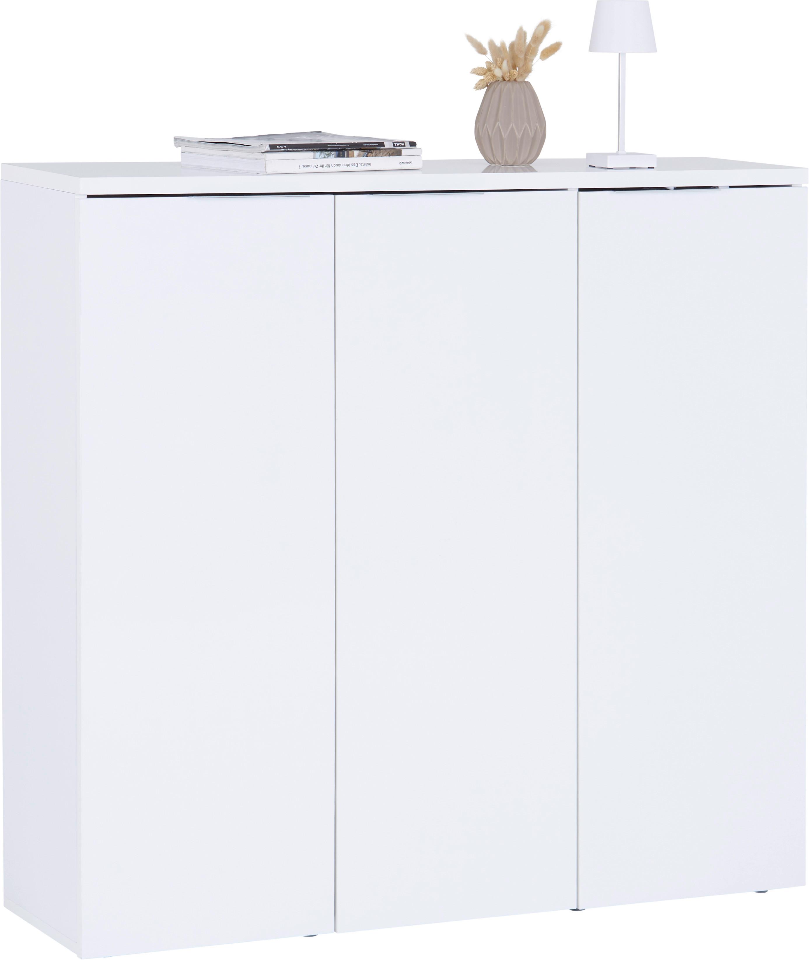 Schuhschrank Split 2 - Weiß, MODERN, Holz (120/115/34cm) - Luca Bessoni