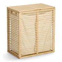 Wäschesammler Naturfarben B: 53,5 Cm - Naturfarben, Basics, Holz (53,5/33/61cm) - Zeller Present