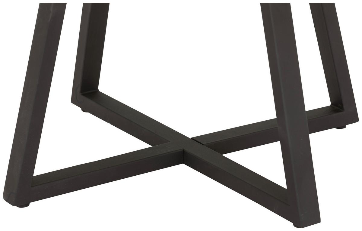 Couchtisch Circle - Schwarz/Naturfarben, MODERN, Holz/Holzwerkstoff (70/45/70cm)