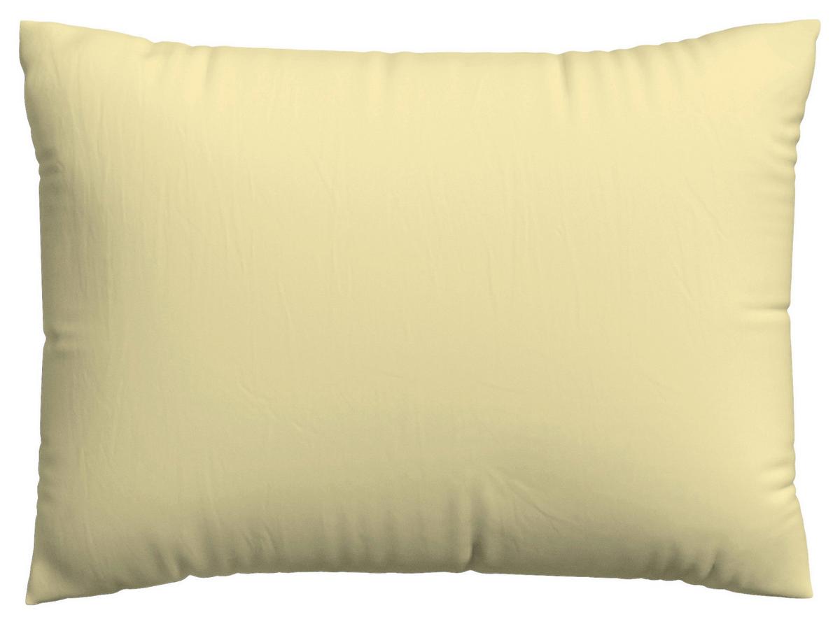 Kopfpolsterbezug Easy Jersey - Hellgelb, Basics, Textil (70/90cm) - Schlafgut