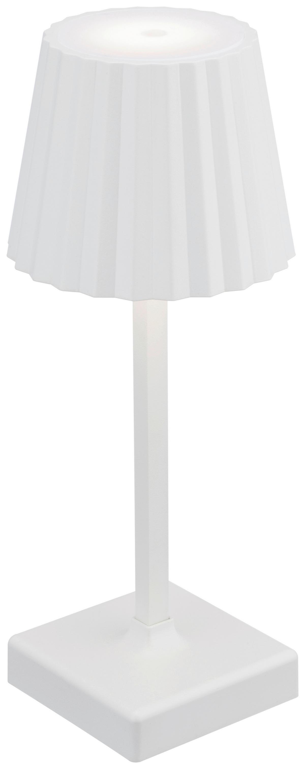 STOLNÍ LAMPA GOPI - bílá, Moderní, kov/plast (10,5/10,5/26cm) - Mömax