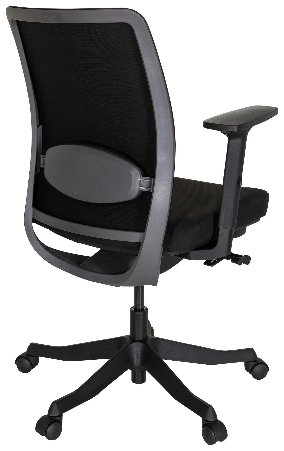 Drehstuhl Senator Schwarz - Schwarz, MODERN, Kunststoff/Textil (68/111/60cm) - MID.YOU