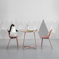 Dětská sedací souprava CASEY růžová - růžová, Moderní, kov/plast (60/56/60cm) - Bessagi Kids