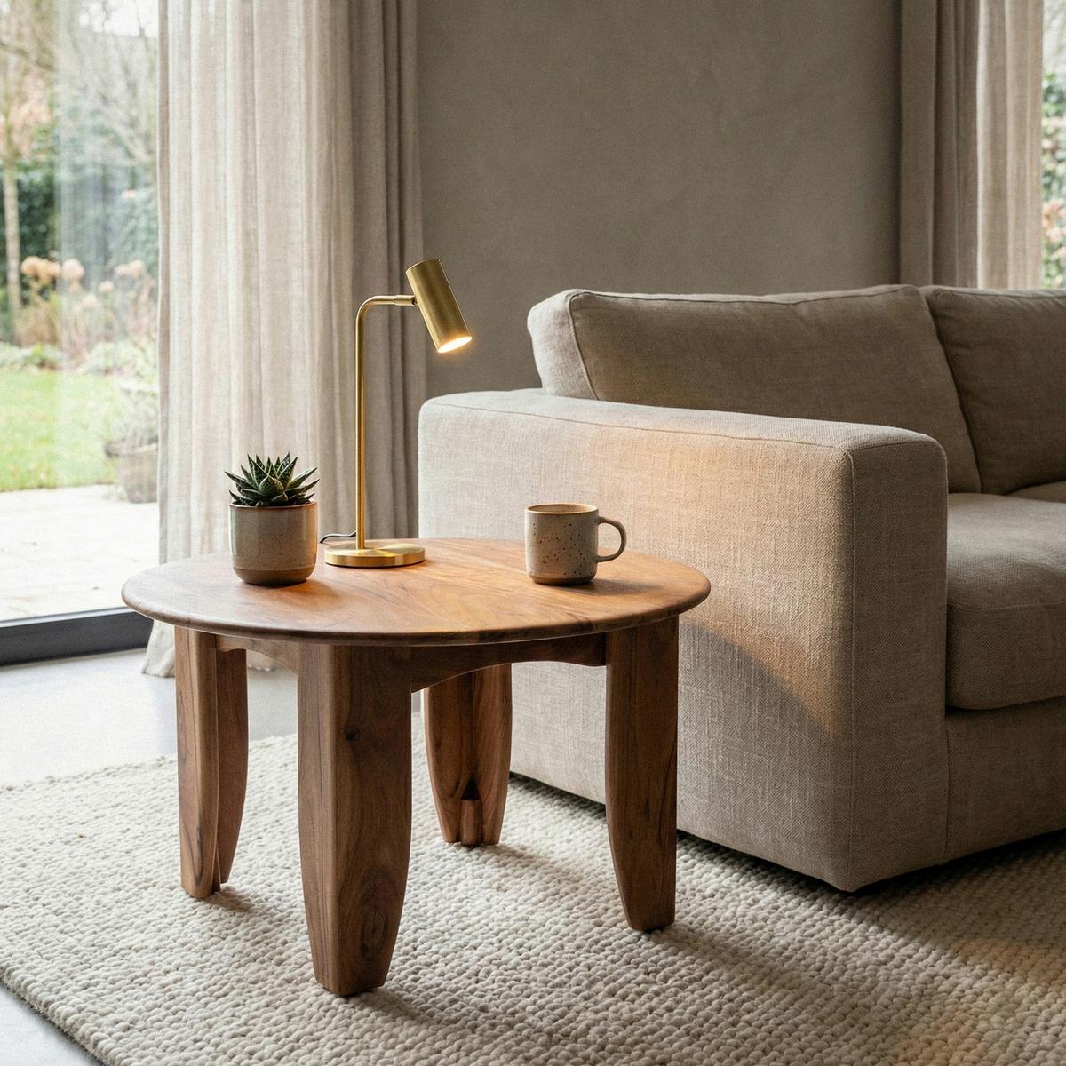 COUCHTISCH Akaziefarben B: 60cm - Akaziefarben, Design, Holz (60/36/60cm) - Livetastic