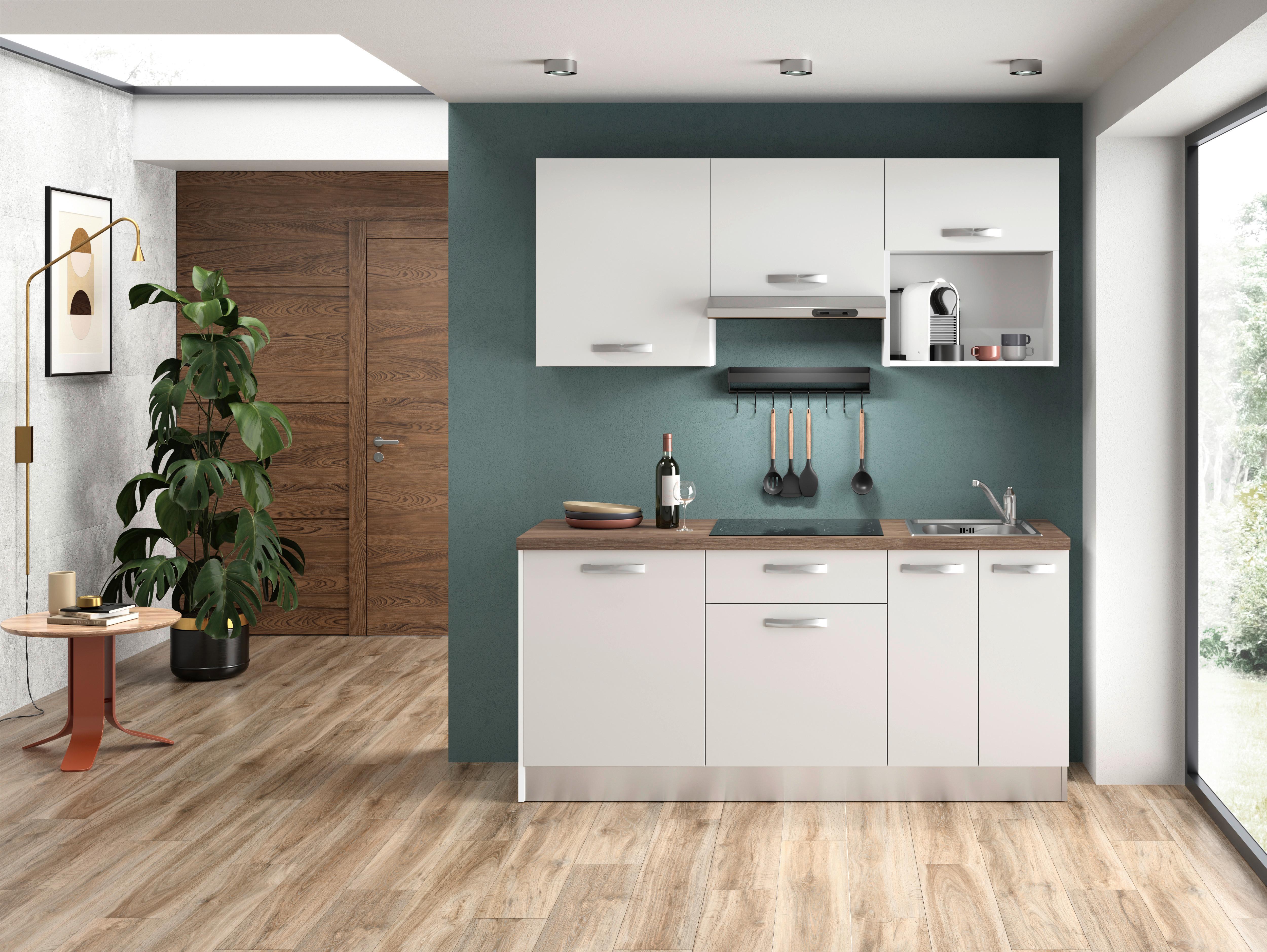 Küchenzeile All In Mit Kühlschrank 180 cm - LIFESTYLE (180cm) - MID.YOU