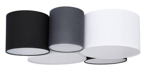 Deckenleuchte Makki - Opal/Weiß, LIFESTYLE, Kunststoff/Textil (90/76/26cm) - Globo
