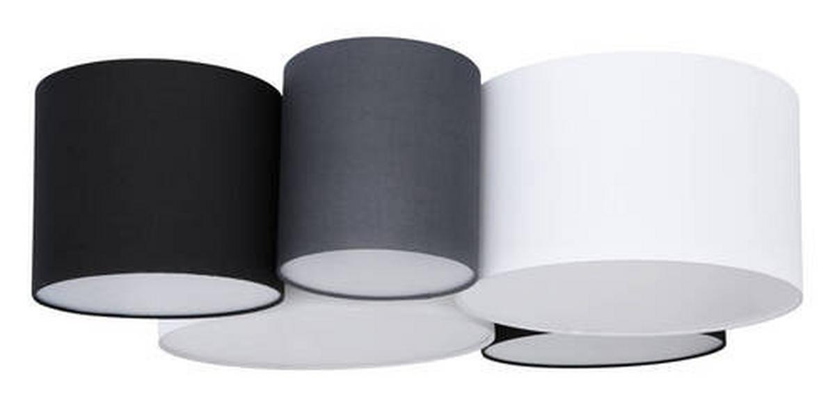 Deckenleuchte Makki - Opal/Weiß, LIFESTYLE, Kunststoff/Textil (90/76/26cm) - Globo