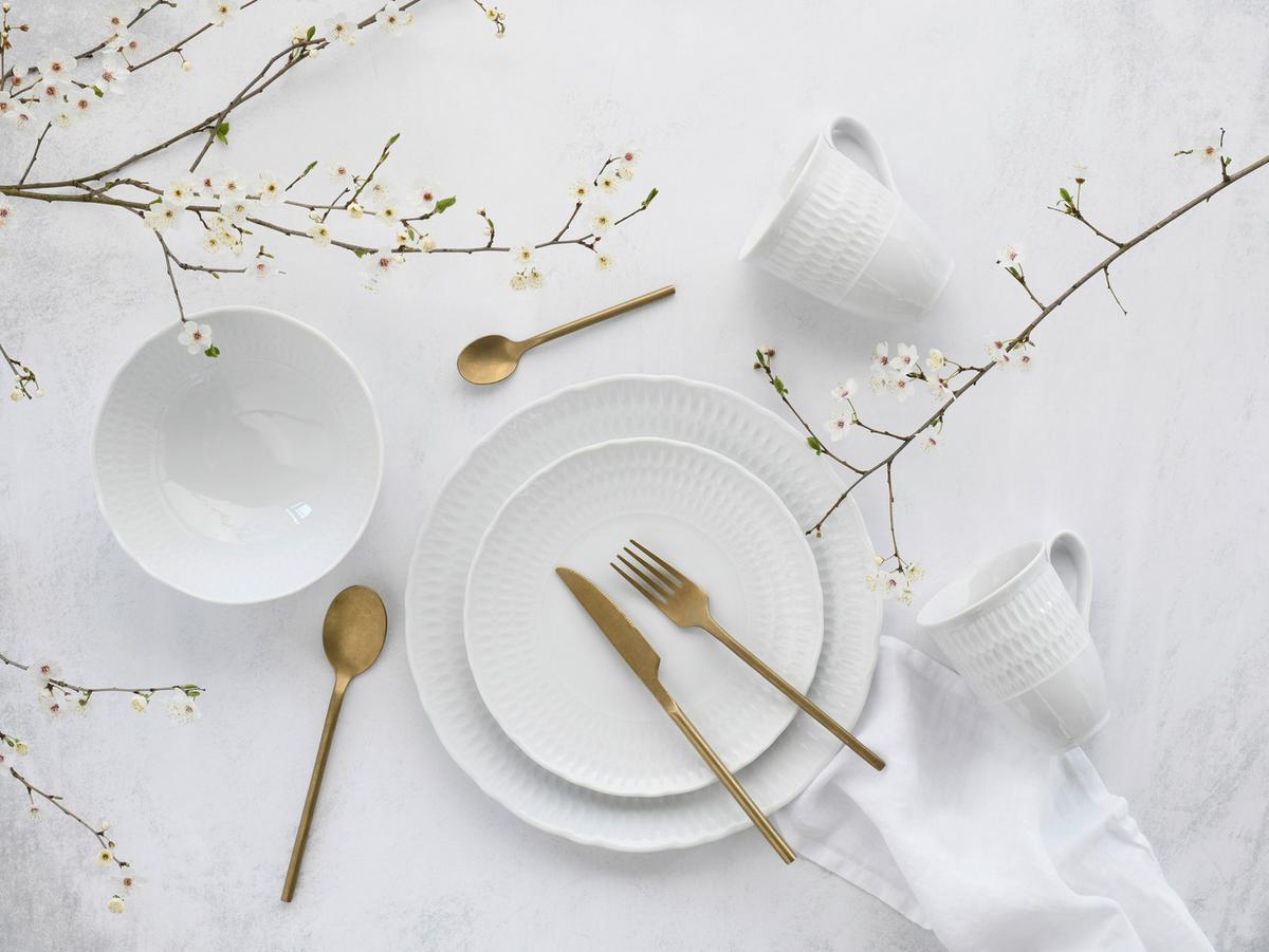 Kombiservice Sofia 16--Teilig., Weiß - Weiß, Design, Keramik - Creatable