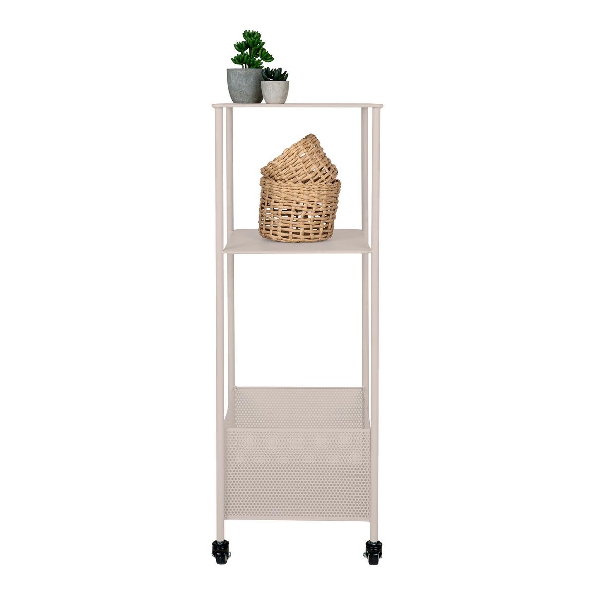 Allzweckwagen Torres Beige B: 35 cm - Beige, Design, Metall (35/106/35cm)